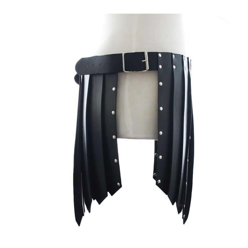 Male Sexy Costume Wild Men Kinky Fetish Body Harness With Leather Tunic Chest Straps